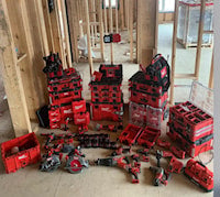 MILWAUKEE 48-22-8424 Packout™ Tool Box 6.6 in Hx 22.1 in Lx 16.1 in W Red