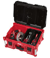 MILWAUKEE 48-22-8425 Packout™ Tool Box Large 16.1 in Hx 22.1 in Lx 11.3 in W Red