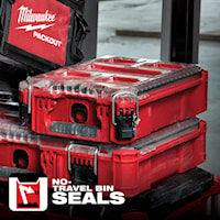 MILWAUKEE 48-22-8435 Packout™ Compact Organizer 4.61 in Hx 15.24 in Lx 9.72 in W Red