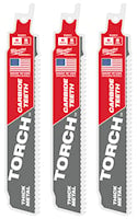 MILWAUKEE 48-00-5201 Sawzall®, The Torch™ Reciprocating Saw Blade 6 in 7 TPI Carbide