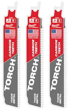 MILWAUKEE 48-00-5201 Sawzall®, The Torch™ Reciprocating Saw Blade 6 in 7 TPI Carbide
