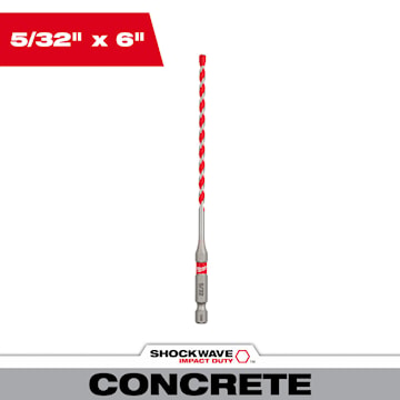 MILWAUKEE 48-20-9001 (3) HAMRDRILL 5/32" X 4"X 6"