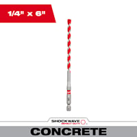 MILWAUKEE 48-20-9011 1/4X4X6 CARBIDE DRILLBIT