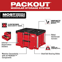 MILWAUKEE 48-22-8442 PACKOUT 2 DRAWER TOOLBOX