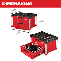 MILWAUKEE 48-22-8442 PACKOUT 2 DRAWER TOOLBOX