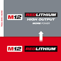 MILWAUKEE 48-11-2425 M12 REDLITHIUM HIGH OUTPCP2.5 BATTERY PACK