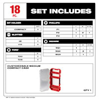 MILWAUKEE 48-32-4403 Shockwave™ Driver Bit Set 18 Pieces