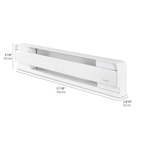 STELPRO B0502W Baseboard Heater 500/375 W, 1 PH, 240/208 V