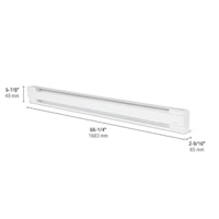 STELPRO B1503W Baseboard Heater 1500 W, 1 PH, 347 V