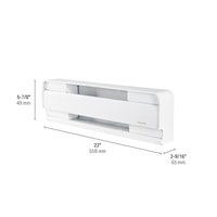 STELPRO B03019W BASEBOARD WHITE 300W 120V