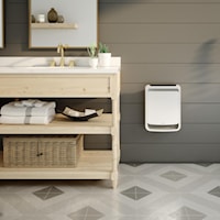 STELPRO SOA2002W Bathroom Fan Heater 2000 W, 1500 W 240/208 V, 12 in Lx 15-13/16 in H White