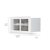 STELPRO FFI1502W Floor Insert Fan Heater Electric 1500/1125 W, 1 PH, 208/240 V