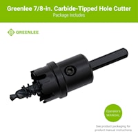EMERSON PROFESSIONAL TOOLS 625-7/8 Hole Cutter 7/8 in 1/4 in Shank Carbide Tipped