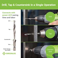 EMERSON PROFESSIONAL TOOLS DTAPSS1/4-20 Drill/Tap Bit 1/4 in dia Shank