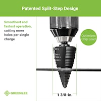 EMERSON PROFESSIONAL TOOLS GSB12 STEP BIT 1 3/8 (NO. 12)
