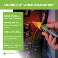 EMERSON PROFESSIONAL TOOLS GT-16 Voltage Tester Adjustable, Non-Contact 5 - 1000 VAC