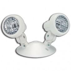 BEGHELLI SR2-12V-9W Emergency Remote Head 2-Head, Small Style Tungsten 9 W 12 V, Junction Box White
