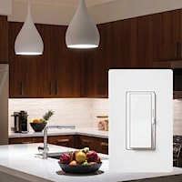 LUTRON DVSTV-WH Diva Dimmer Switch 8 A, 120 - 277 VAC, 2216 W White