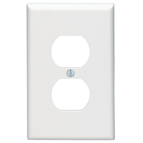Leviton 1-Gang Midway Nylon Duplex Receptacle Wallplate - White (Pack of 10)