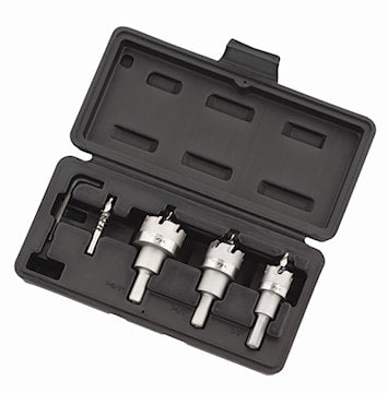 IDEAL INDUSTRIES 36-311 SmoothStart Hole Saw Kit 4 Pieces For Fast Cutting of Clean, Round Holes Carbide Tipped