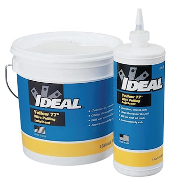 IDEAL INDUSTRIES 31-351 Yellow 77® Wire Pulling Lubricant Lubricant 1 gal (US) Bucket 40 - 100 °F