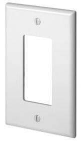 LEVITON PJ26-W Decora® Decorator Wallplate 1 Gangs White 4.88 in Lx 79.4 mm W