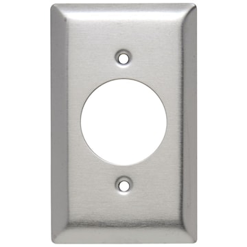 LEGRAND SS720 Pass & Seymour Power Outlet Wallplate 1 Gangs Stainless Steel 114.3 mm Lx 69.85 mm W