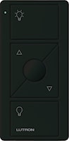LUTRON PJ2-3BRL-GBL-L01 Pico® Remote Control Switch with Light Icon Labeling Wireless, 3-Button Black