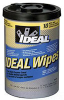 IDEAL INDUSTRIES 38-500 Ideal Wipes™ Cleaning Towel 12 in Lx 9 in W Light Yellow Translucent
