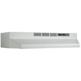 VENMAR BU230WH Range Hood 160 ft³/min 17-1/2 in L x 30 in W x 6 in H White, Black Trim