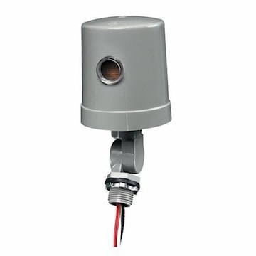 INTERMATIC K1121 Photocontrol with Time Delay Function Cylinder, Screw-Thread, Thermal 105 - 130 VAC, 1800 W Swivel Mount