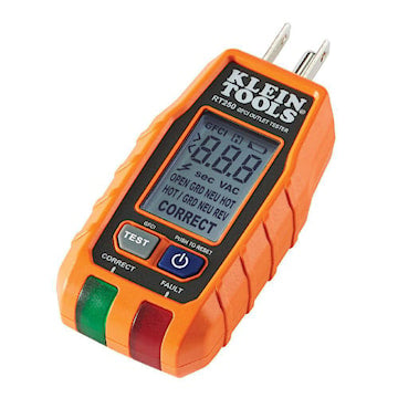 KLEIN TOOLS RT250 DIGITAL GFI TESTER