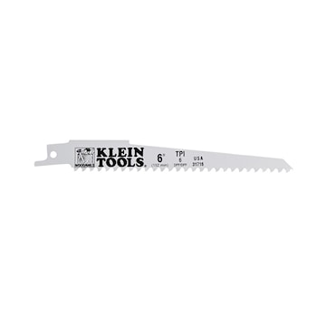 KLEIN TOOLS 31716 Reciprocating Saw Blade 6 in 6 TPI
