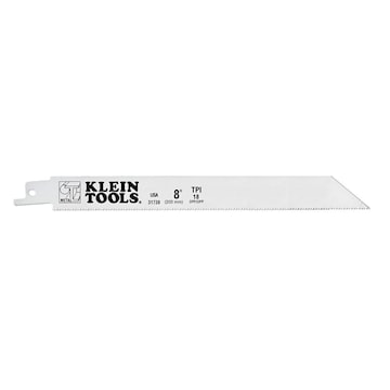 KLEIN TOOLS 31739 Reciprocating Saw Blade 8 in 18 TPI