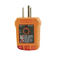 KLEIN TOOLS RT210 GFCI Receptacle Tester Standard 110 - 125 VAC