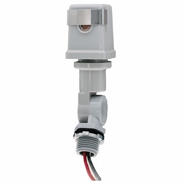 INTERMATIC K4227 Photocontrol Manual Adjustment, Special Construction, Light/Dark 347 VAC, Swivel Mount