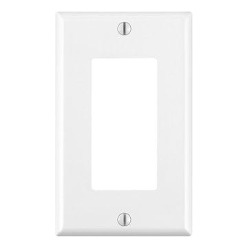 LEVITON 80401-CNW Decora® Decorator Wallplate 1 Gangs White 114.3 mm Lx 69.85 mm W