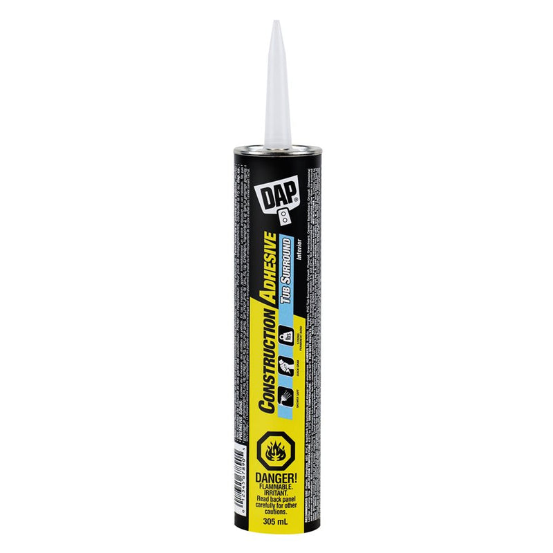 DAP Dynagrip Tub Surround Construction Adhesive 305ml Clear