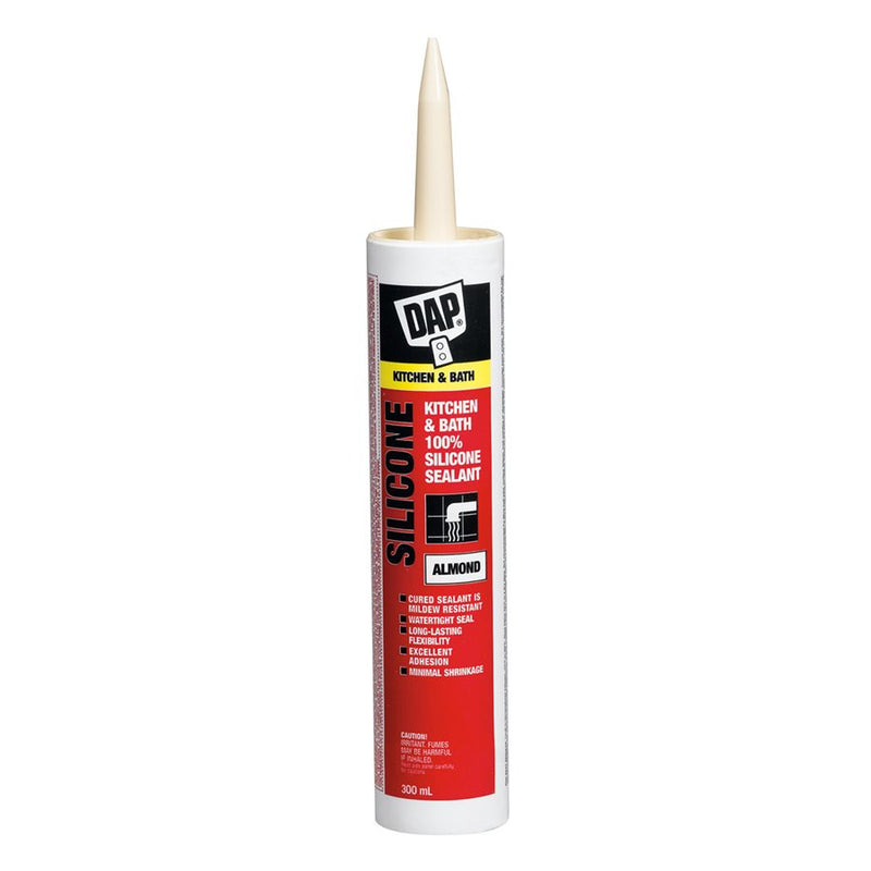 DAP Silicone Kitchen & Bath Sealant 290ml Almond