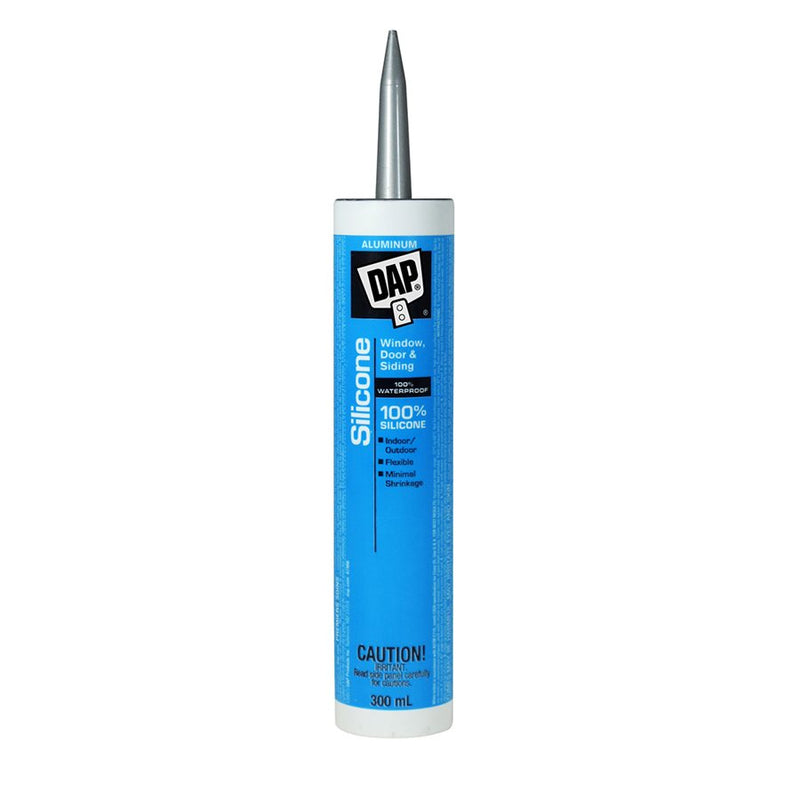 DAP Silicone Window & Door Sealant 290ml Aluminum