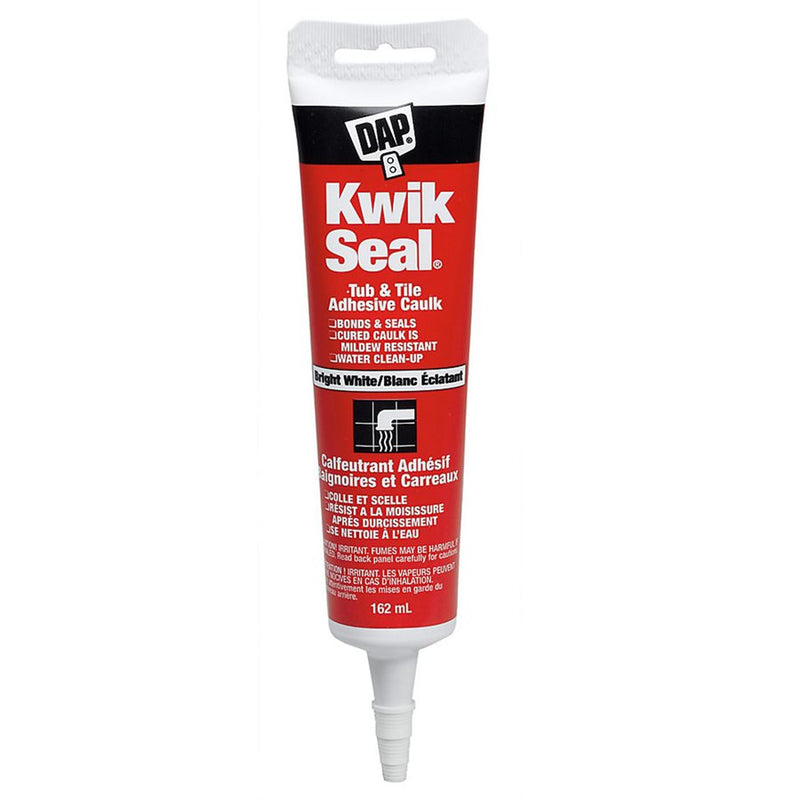 DAP Kwik Seal Kitchen & Bath Adhesive Caulk 162ml Clear