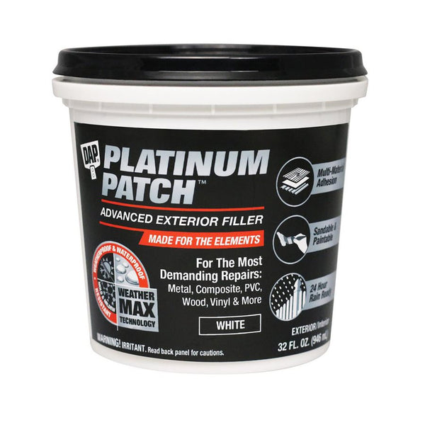 DAP Platinum Patch Advanced Exterior Filler 946ml White