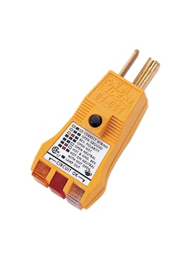 IDEAL INDUSTRIES 61-051 E-Z Check® Plus GFCI Receptacle Tester 3-Wire 120 VAC