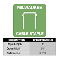 MILWAUKEE 2448-20 M12 CABLE STAPLER