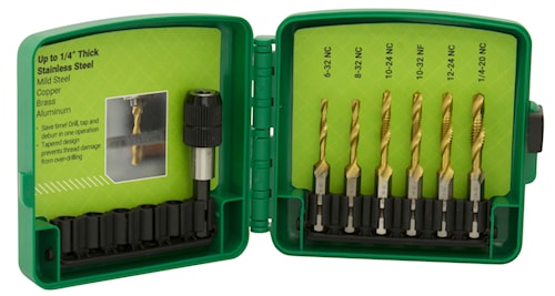 EMERSON PROFESSIONAL TOOLS DTAPSSKIT Drill/Tap Bit Kit Standard, 7-Piece