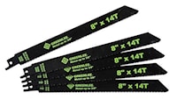 EMERSON PROFESSIONAL TOOLS 353-814 Reciprocating Saw Blade 8 in 14 TPI