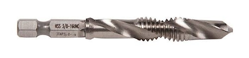 EMERSON PROFESSIONAL TOOLS DTAP3/8-16 Drill/Tap Bit 1/4 in Shank
