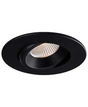 4 in Round Luna LED Recessed Fixture Black