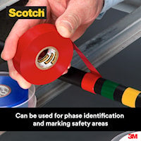 3M CANADA 35-3/4X66RD Scotch® Vinyl Insulating Tape 66 ft Lx 3/4 in W Vinyl Red