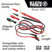 KLEIN TOOLS 69410 Test Lead Set Right Angled